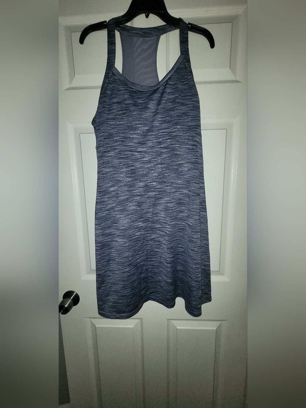 Mondetta Heathered Navy A-Line Tank Skirt